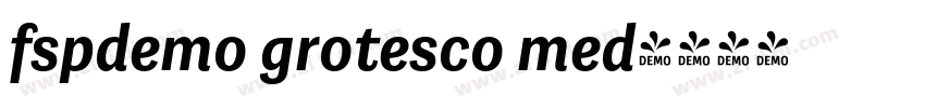 fspdemo grotesco med字体转换